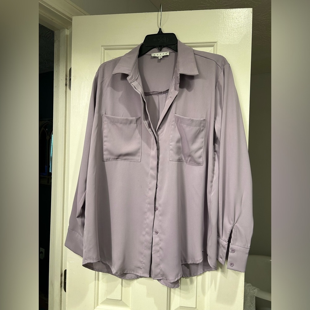 HYFVE Mauve button down shirt